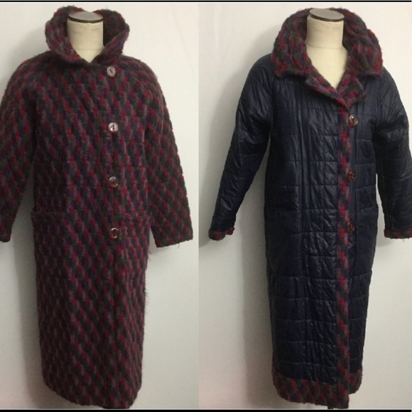 Missoni 1980’s Reversible Midi Puffer Coat Size 4